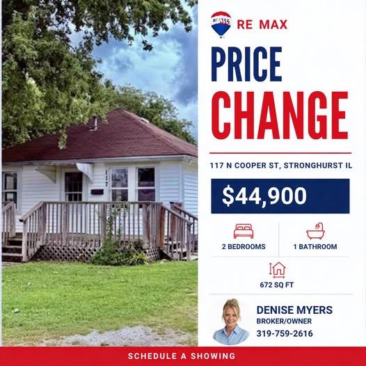 Price Change: 117 N Cooper Street, Stronghurst