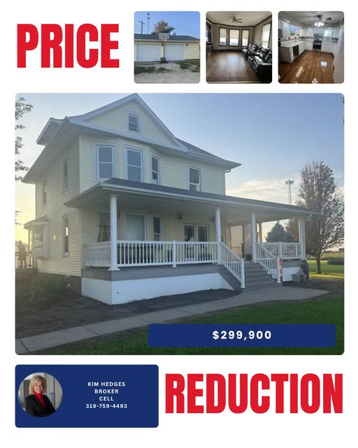 Price Reduction: 21891 US Highway 61, Mediapolis