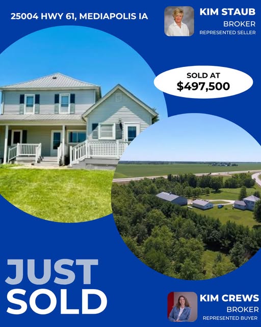 Just Sold: 25004 Highway 61, Mediapolis