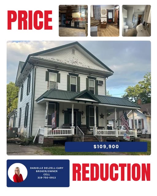 Price Reduction: 402 N Park Street, Mediapolis